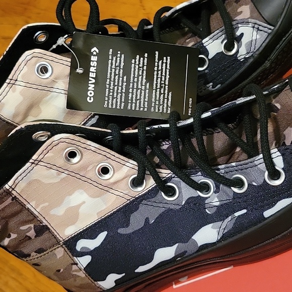 Chuck 70 High 'Patchwork Blocked - Camo Black' - Picture 6 of 6